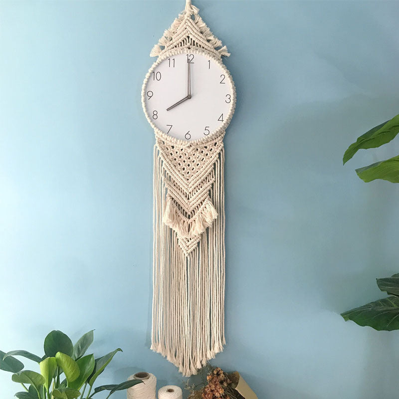 Buy farmhouse furniture Boho Tapestry Wall Clock - Modern Cottage Farmhouse Furniture