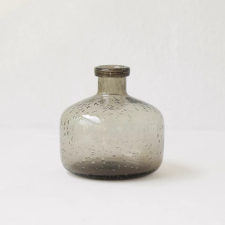 Buy farmhouse furniture Vasì | Brown Teal Mediterranean Modern Glass Vase Home - Modern Cottage Farmhouse Furniture