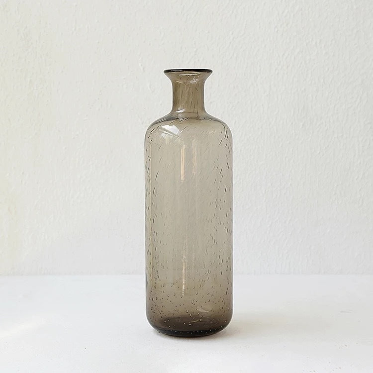 Buy farmhouse furniture Vasì | Brown Teal Mediterranean Modern Glass Vase Home - Modern Cottage Farmhouse Furniture