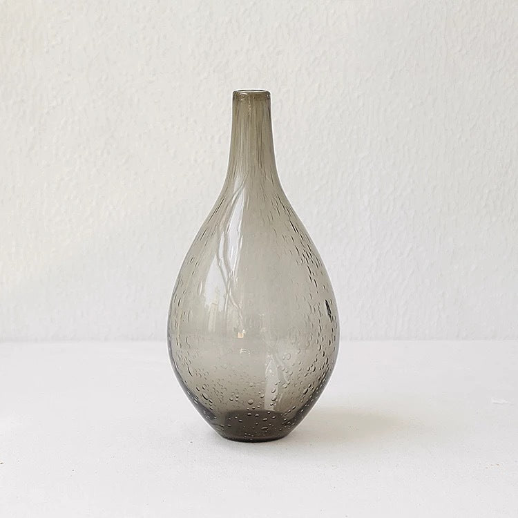 Buy farmhouse furniture Vasì | Brown Teal Mediterranean Modern Glass Vase Home - Modern Cottage Farmhouse Furniture