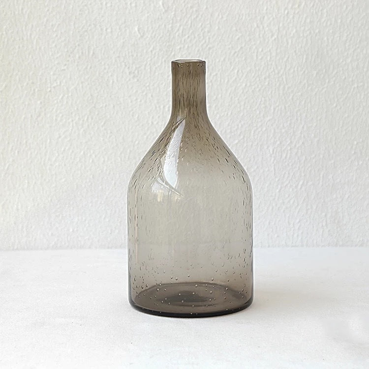 Buy farmhouse furniture Vasì | Brown Teal Mediterranean Modern Glass Vase Home - Modern Cottage Farmhouse Furniture