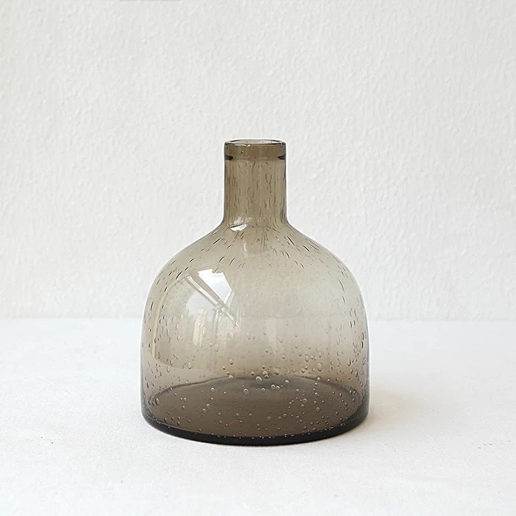 Buy farmhouse furniture Vasì | Brown Teal Mediterranean Modern Glass Vase Home - Modern Cottage Farmhouse Furniture
