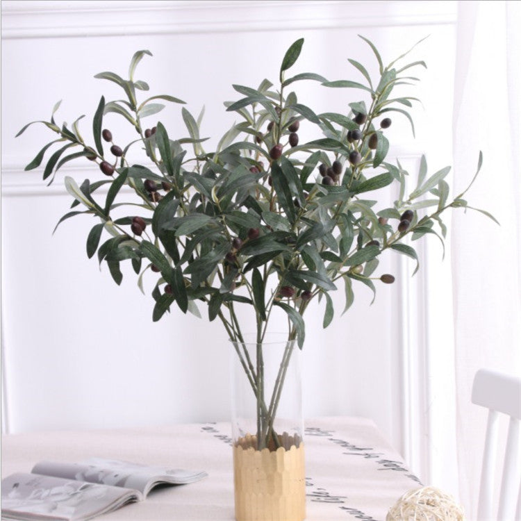 Buy farmhouse furniture Tuscan Mediterranean Faux Olive Green Branch - Modern Cottage Farmhouse Furniture