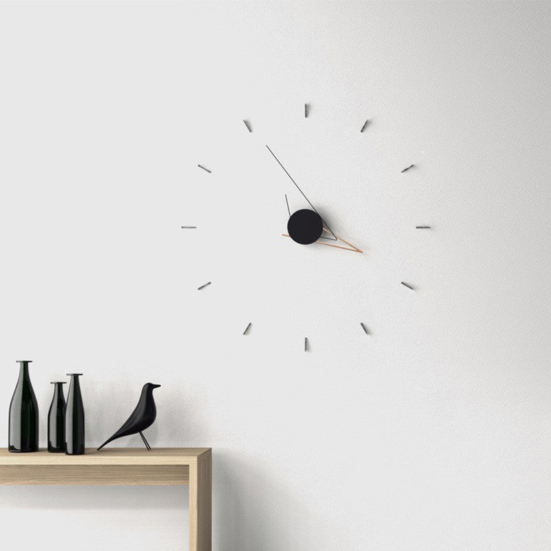 Buy farmhouse furniture Marbella | Modern Farmhouse Minimalist Metal Clock Wall - Modern Cottage Farmhouse Furniture
