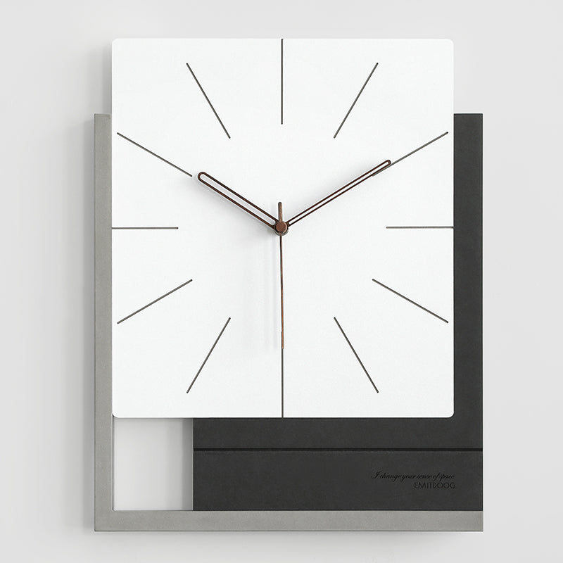 Buy farmhouse furniture Verona | Modern Luxury Wooden Square Wall Clock - Modern Cottage Farmhouse Furniture