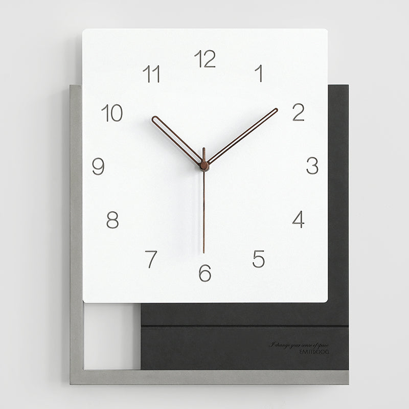 Buy farmhouse furniture Verona | Modern Luxury Wooden Square Wall Clock - Modern Cottage Farmhouse Furniture