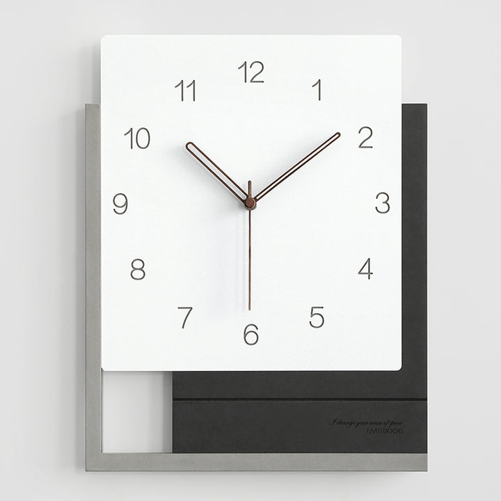 Buy farmhouse furniture Verona | Modern Luxury Wooden Square Wall Clock - Modern Cottage Farmhouse Furniture