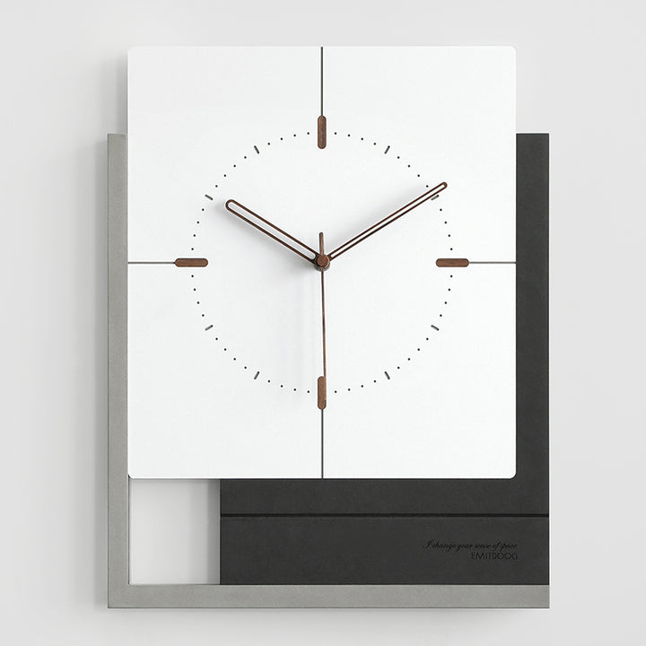 Buy farmhouse furniture Verona | Modern Luxury Wooden Square Wall Clock - Modern Cottage Farmhouse Furniture
