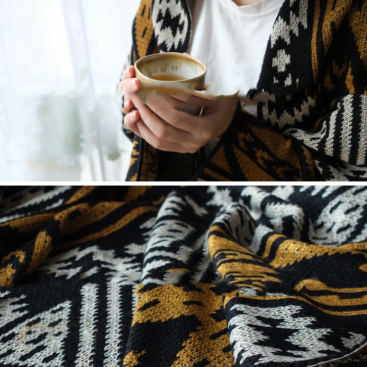 Buy farmhouse furniture Boho Farmhouse Soft Throw Blanket - Modern Cottage Farmhouse Furniture