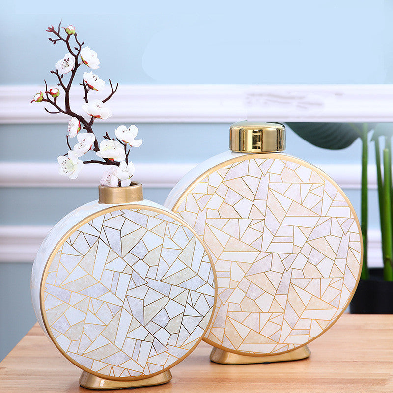 Buy farmhouse furniture Villapiana Scalo | Mediterranean European-style Luxury Ceramic Vase - Modern Cottage Farmhouse Furniture
