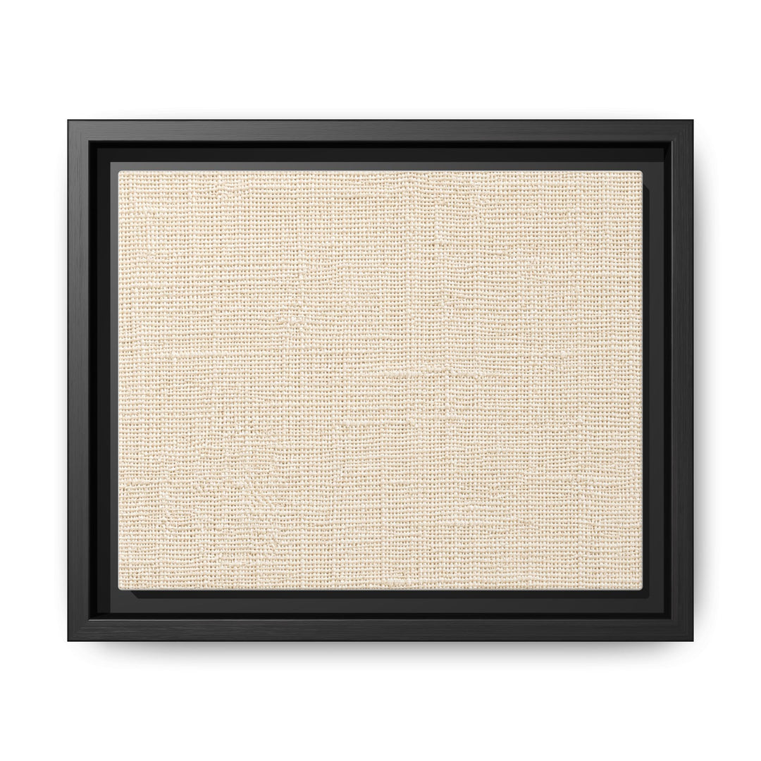 Woven Art Sage &amp; Cream Framed Canvas Wall Art