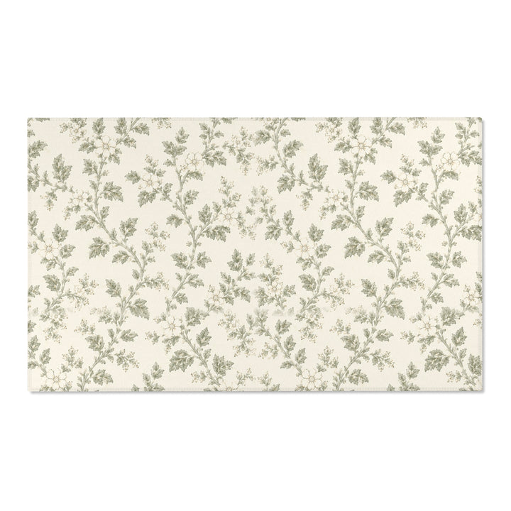 Buy farmhouse furniture Vintage Botanical Cream &amp; Sage Accent Rug - Modern Cottage Farmhouse Furniture