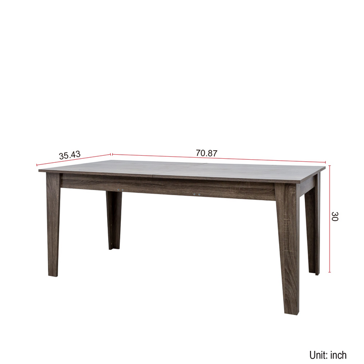 Buy farmhouse furniture Large Oak Contemporary Wooden Extendable Dining Table - Modern Cottage Farmhouse Furniture