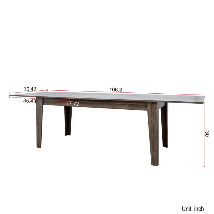 Buy farmhouse furniture Large Oak Contemporary Wooden Extendable Dining Table - Modern Cottage Farmhouse Furniture