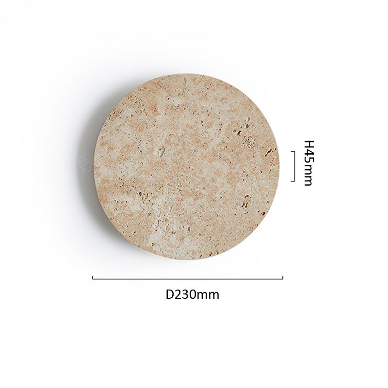 Buy farmhouse furniture Santorini | Mediterranean Luxury Cliff Stone Wall Clock - Modern Cottage Farmhouse Furniture