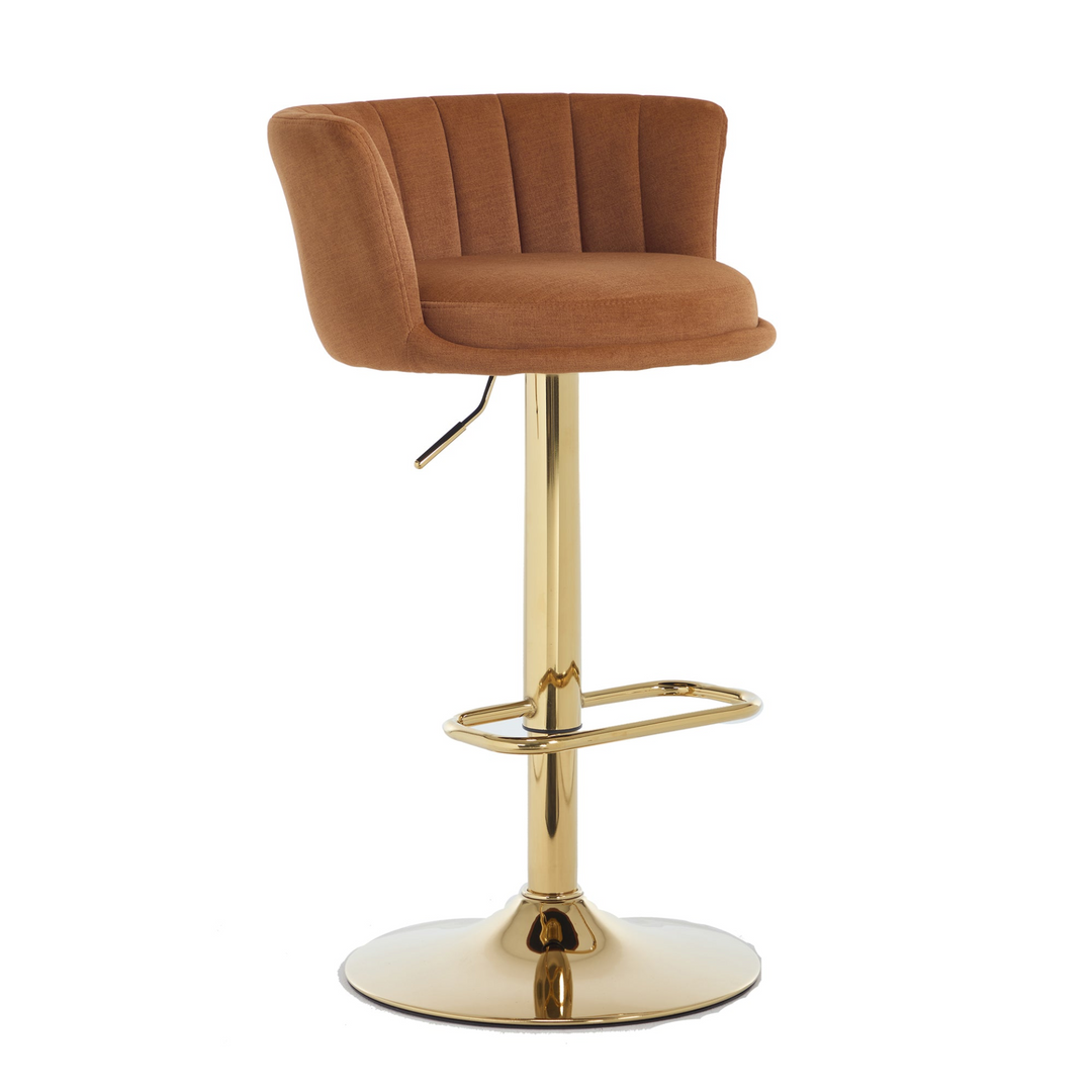 Buy farmhouse furniture Villa Aurelia Mediterranean Leather Brown Bar Stools - Modern Cottage Farmhouse Furniture