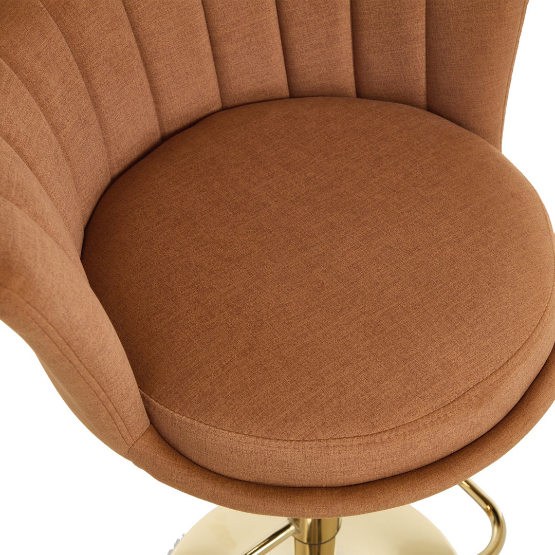 Buy farmhouse furniture Villa Aurelia Mediterranean Leather Brown Bar Stools - Modern Cottage Farmhouse Furniture