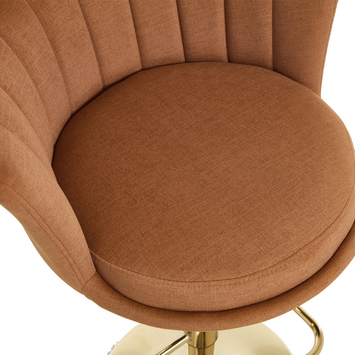 Buy farmhouse furniture Villa Aurelia Mediterranean Leather Brown Bar Stools - Modern Cottage Farmhouse Furniture