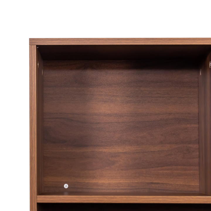 Buy farmhouse furniture Tall Wooden Brown Modern Cottage Farmhouse Style 4 Shelf Modern Farmhouse Bookshelf - Modern Cottage Farmhouse Furniture
