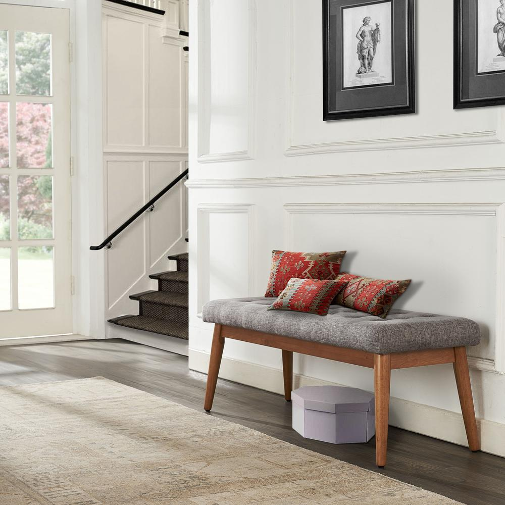 Buy farmhouse furniture Mediterranean Farmhouse Wooden Gray Modern Landon Dining Bench - Modern Cottage Farmhouse Furniture