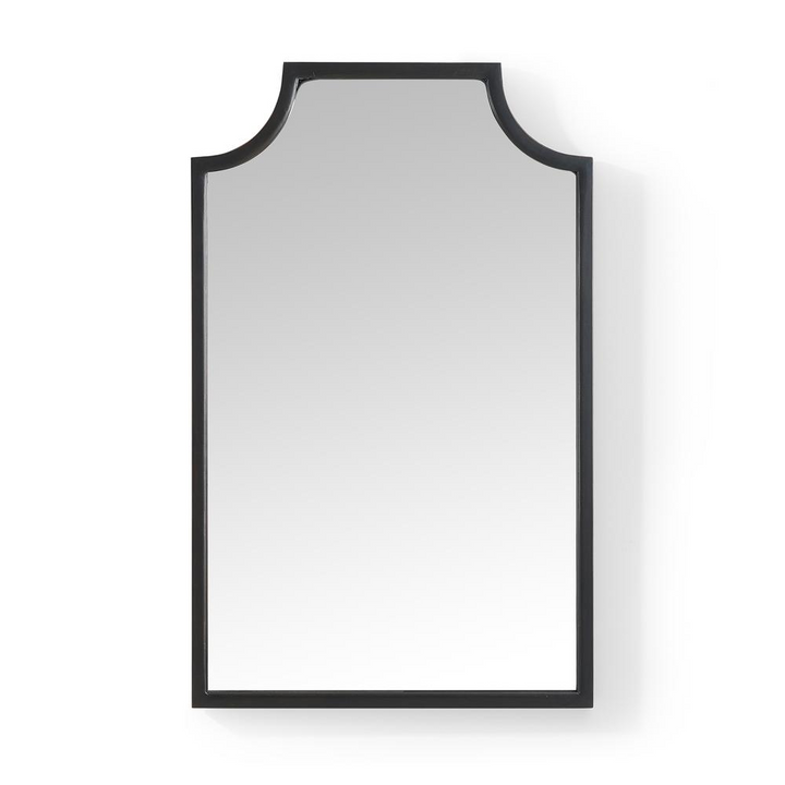 Buy farmhouse furniture Aimee Bathroom Mirror | Oil-Rubbed Bronze Pagoda Frame | Farmhouse Wall Mirror - Modern Cottage Farmhouse Furniture