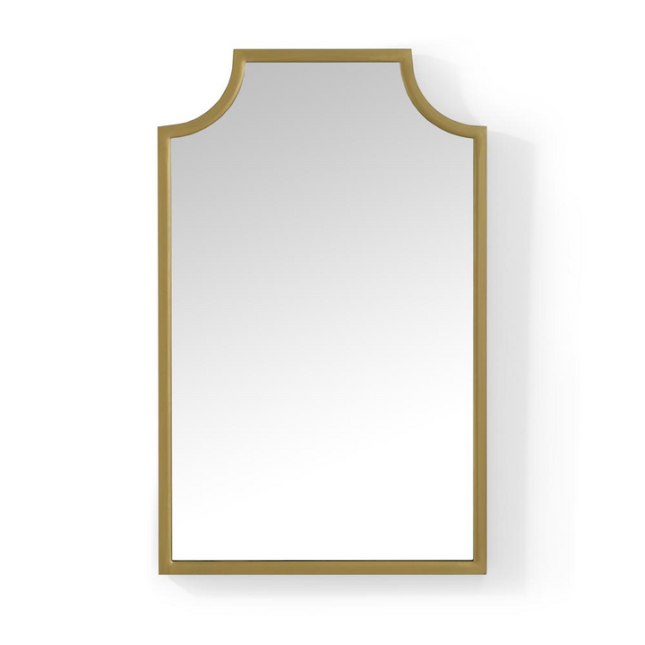 Buy farmhouse furniture Sérénité | Arched Soft Gold Modern Luxury Bath Mirror - Modern Cottage Farmhouse Furniture