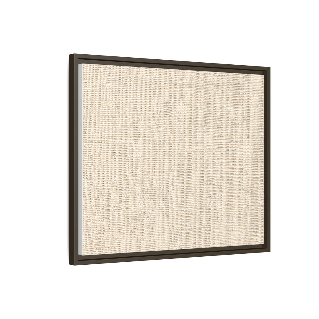 Woven Art Sage &amp; Cream Framed Canvas Wall Art