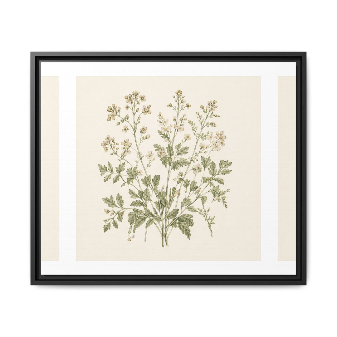 Sage &amp; Cream Framed Canvas Wall Art
