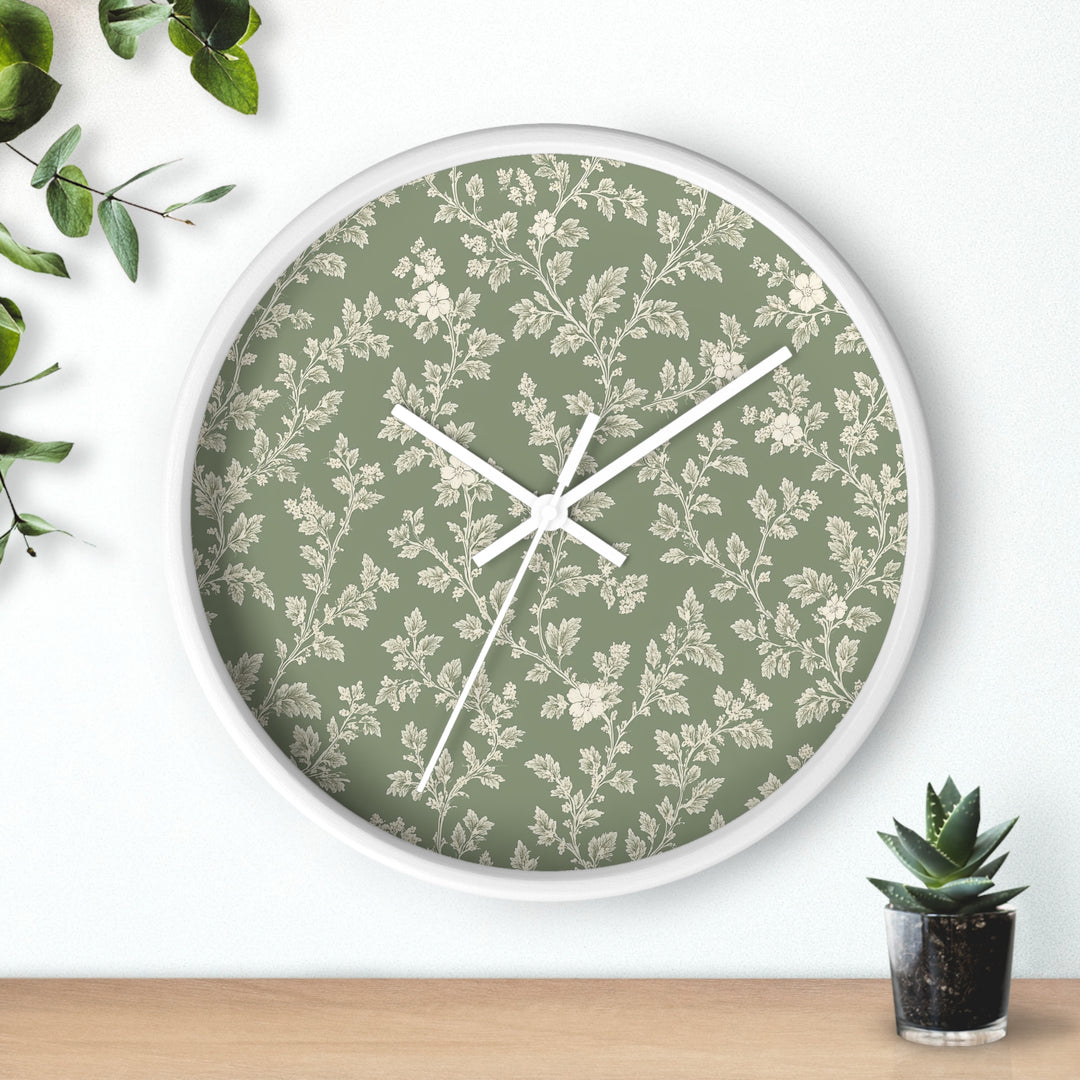 Buy farmhouse furniture Sage &amp; Cream Wall Clock — By. Artisan Blooms - Modern Cottage Farmhouse Furniture