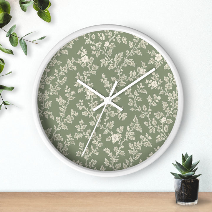 Buy farmhouse furniture Sage &amp; Cream Wall Clock — By. Artisan Blooms - Modern Cottage Farmhouse Furniture