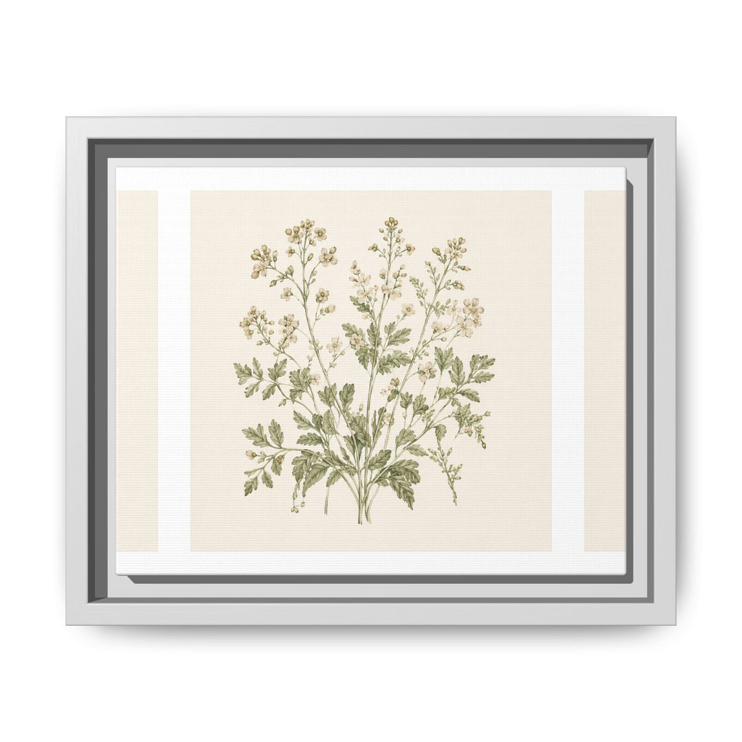 Sage &amp; Cream Framed Canvas Wall Art