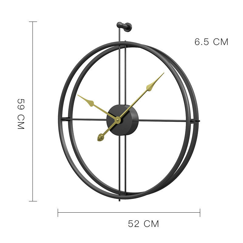 Buy farmhouse furniture Capri | Modern Mediterranean Luxury Iron Wall Clock - Modern Cottage Farmhouse Furniture