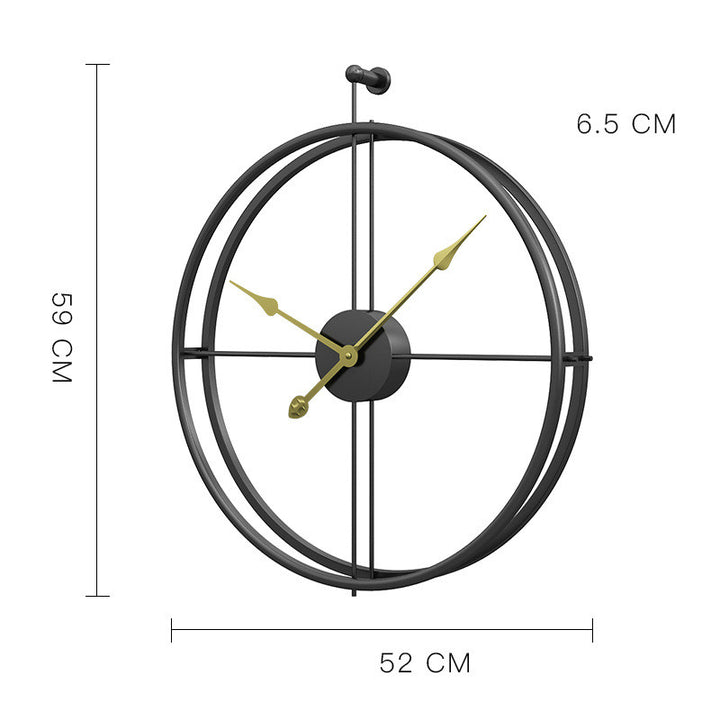 Buy farmhouse furniture Capri | Modern Mediterranean Luxury Iron Wall Clock - Modern Cottage Farmhouse Furniture