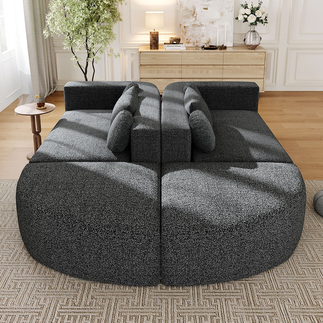 Buy farmhouse furniture Charcoal Cottage • Black Modular Cottage Farmhouse Style Sofa Couch - Modern Cottage Farmhouse Furniture
