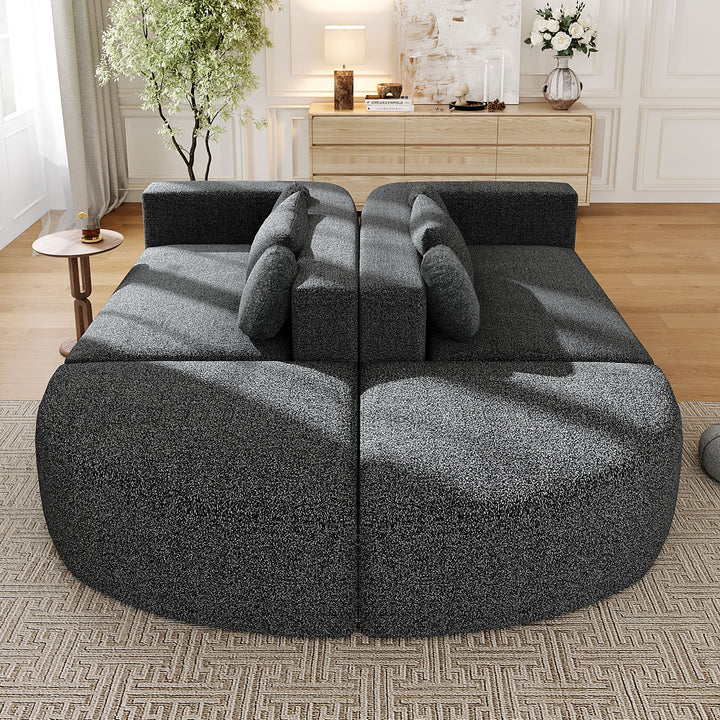 Buy farmhouse furniture Charcoal Cottage • Black Modular Cottage Farmhouse Style Sofa Couch - Modern Cottage Farmhouse Furniture