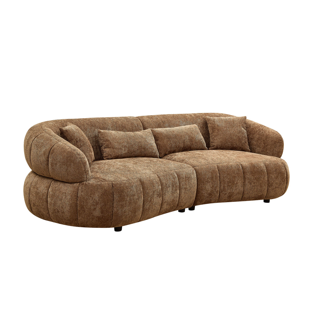Buy farmhouse furniture Timber Ridge • Rustic Brown Cottage Farmhouse Style Sofa Couch - Modern Cottage Farmhouse Furniture