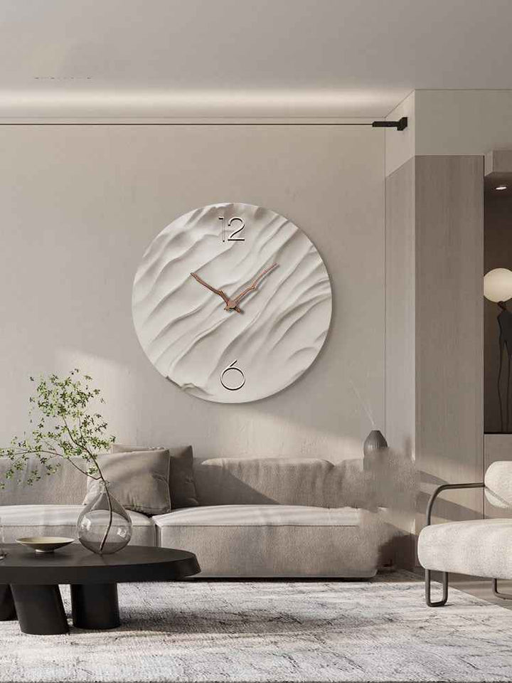 Buy farmhouse furniture The Heureux Minimalist Luxury Crystal Porcelain Wall Clock - Modern Cottage Farmhouse Furniture