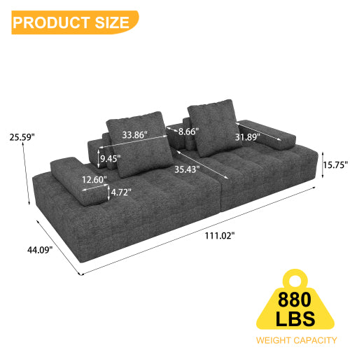 Buy farmhouse furniture Modern Luxury Grey Modular Sofa - Modern Cottage Farmhouse Furniture