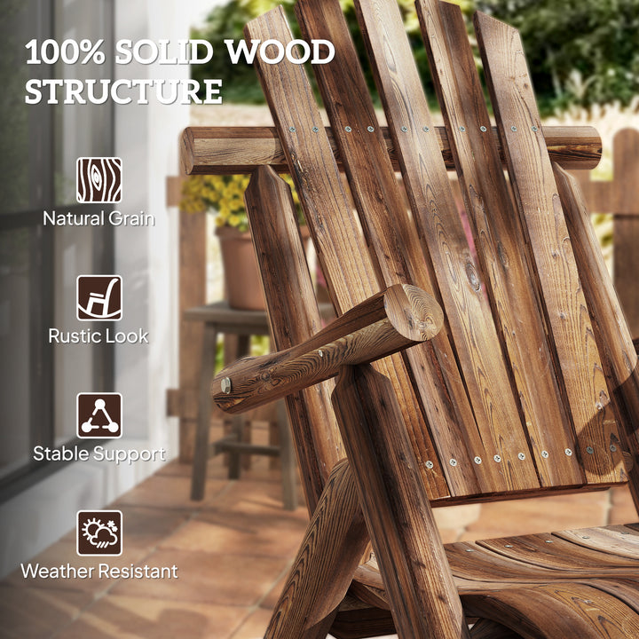 Buy farmhouse furniture Brooks Adirondack Rocking Chair | Rustic Solid Fir Wood Porch Rocker - Modern Cottage Farmhouse Furniture