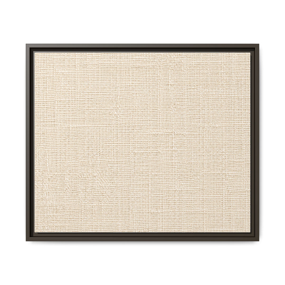 Woven Art Sage &amp; Cream Framed Canvas Wall Art