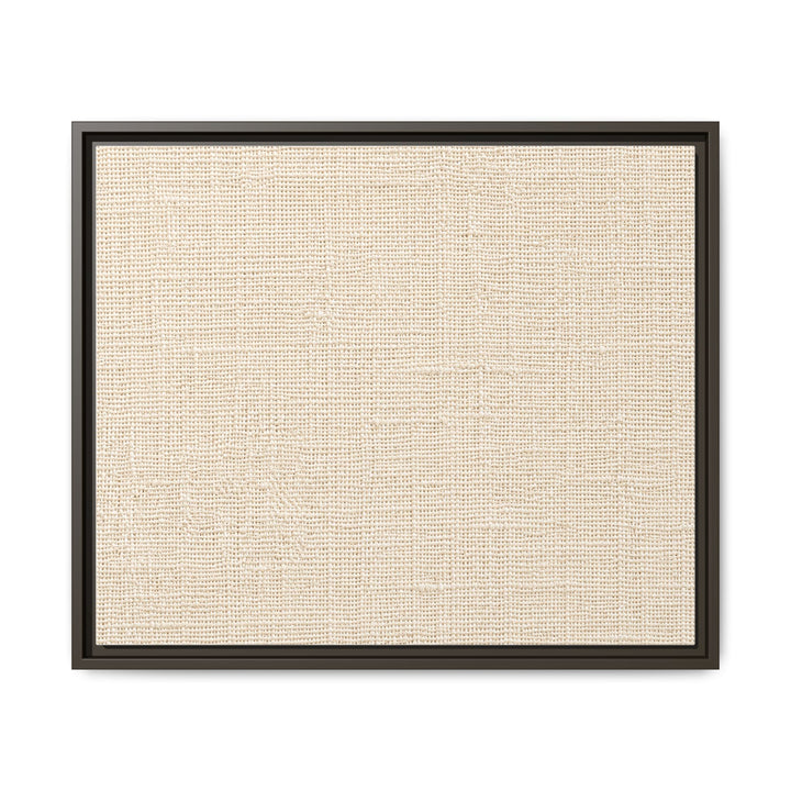 Woven Art Sage &amp; Cream Framed Canvas Wall Art
