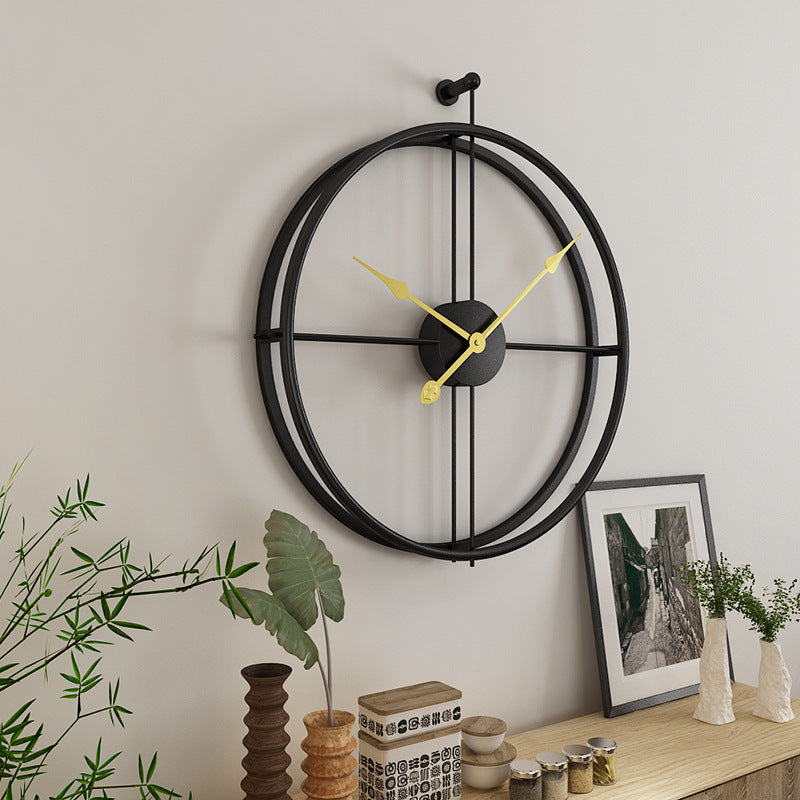Buy farmhouse furniture Capri | Modern Mediterranean Luxury Iron Wall Clock - Modern Cottage Farmhouse Furniture