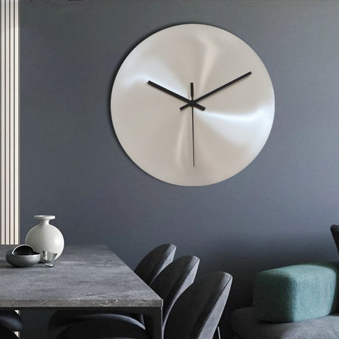 Buy farmhouse furniture Azzurro | White Mediterranean Steel Luxury Wall Clock - Modern Cottage Farmhouse Furniture