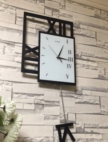 Buy farmhouse furniture Toscana | Italian Modern Swinging Wall Clock - Modern Cottage Farmhouse Furniture