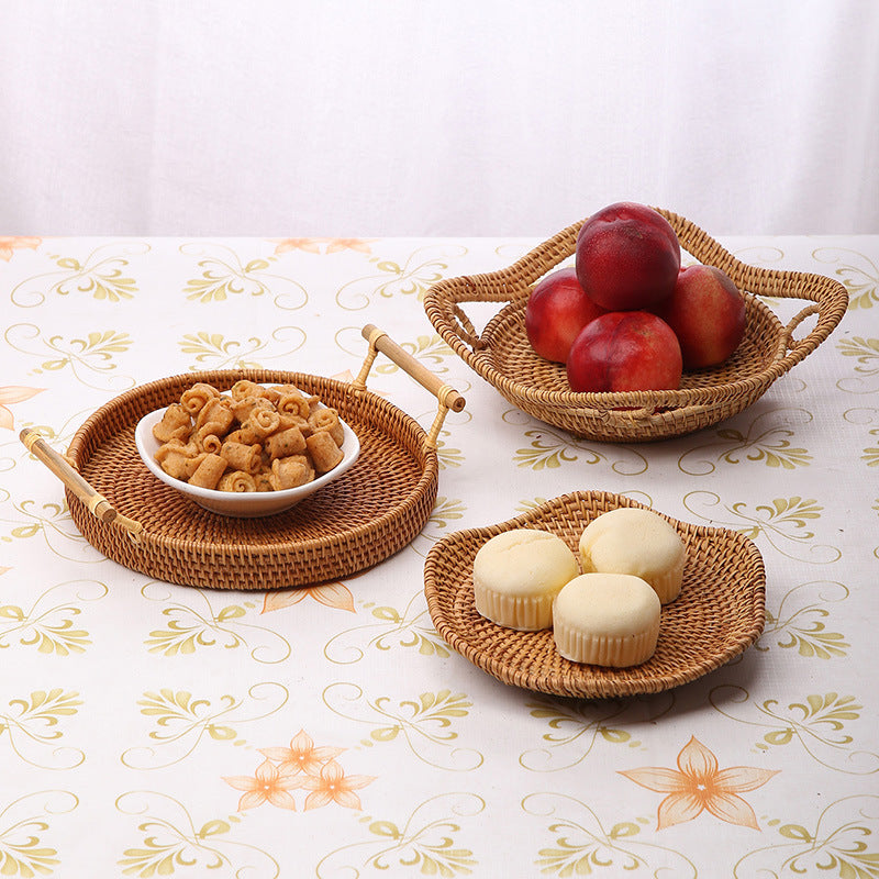 Buy farmhouse furniture Crosia | Handwoven Mediterranean Woven Storage Baskets - Modern Cottage Farmhouse Furniture