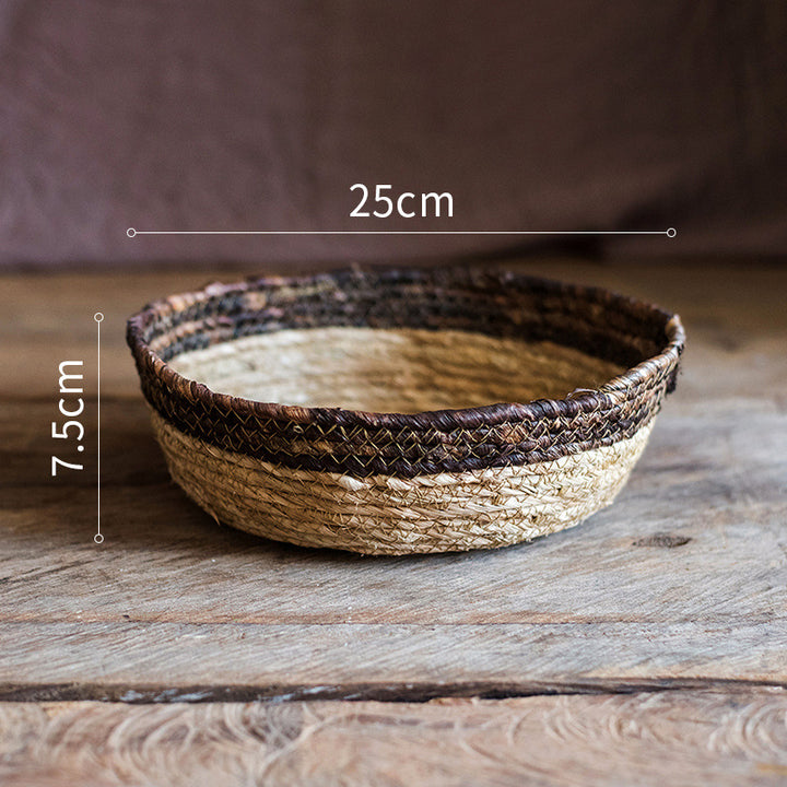 Buy farmhouse furniture Gallarate | Coastal Italian Natural straw woven soft storage basket - Modern Cottage Farmhouse Furniture