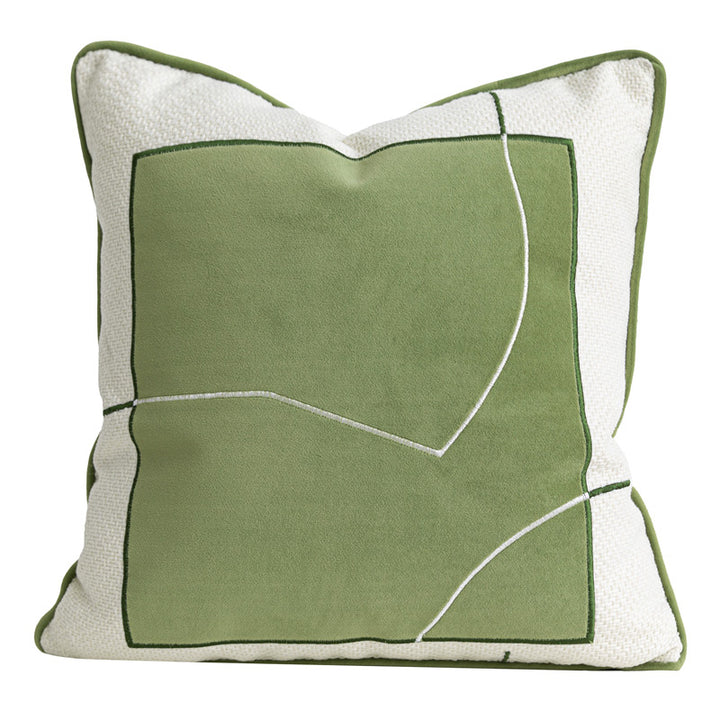 Buy farmhouse furniture Chloeros | Green Textured Mediterranean Sofa Throw Pillows - Modern Cottage Farmhouse Furniture