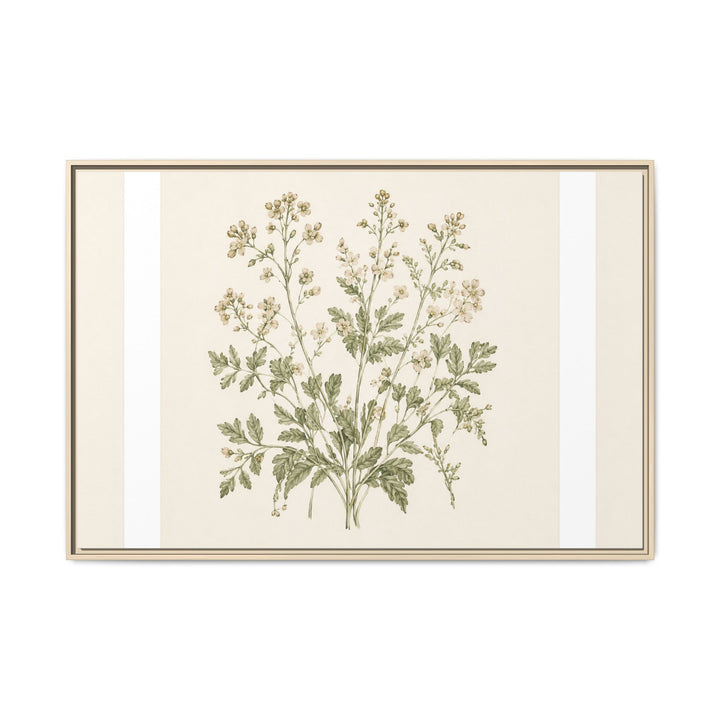 Sage &amp; Cream Framed Canvas Wall Art