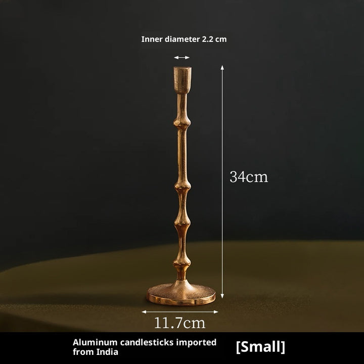 Buy farmhouse furniture Tall Elegant Mediterranean European Candlestick Holder - Modern Cottage Farmhouse Furniture