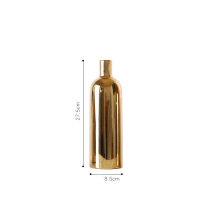 Buy farmhouse furniture Le Locri | Modern Mediterranean Gold Luxury Vase - Modern Cottage Farmhouse Furniture